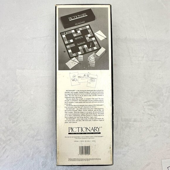 Vintage 1985 Pictionary Drawing Game First Edition 100% Complete & Unplayed (B) - Picture 8 of 10